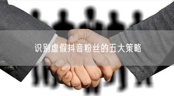 识别虚假抖音粉丝的五大策略