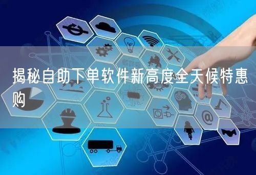 揭秘自助下单软件新高度全天候特惠购