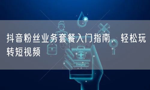 抖音粉丝业务套餐入门指南，轻松玩转短视频