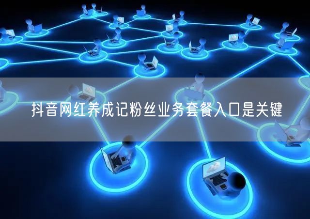 抖音网红养成记粉丝业务套餐入口是关键