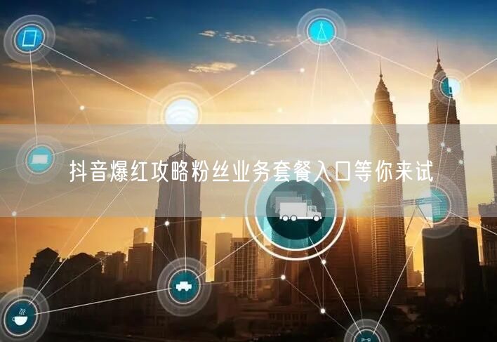 抖音爆红攻略粉丝业务套餐入口等你来试